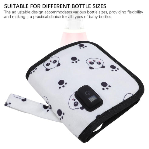 Sunisfa Baby Bottle Warmer, Fast Heat Milk Warmer with Insulation Sleeve, Accurate Temperature Display, for Outdoor