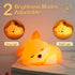 2 Dimmable, ATSUI Fox Night Light, LED Squishy Novelty Animal Lamp, Food Grade Silicone, Level Nursery Nightlight