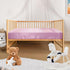 Pro Goleem Satin Soft Crib Sheet for Baby with Sensitive Hair, Silky Pink Fitted Sheet 52’’x28’’x8’’ for Girls