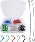 50 Pieces 90-Degree Angle Body Clips, Bent Springy Pins & RC Car Clip Pin Steel Wires for 1/8 1/10 1/12 Scale RC Cars
