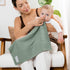 Pack 6 Comfy Cubs Muslin Cotton Baby Car Seat Cover and Burp Cloths Bundled