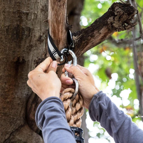 Hammock Tree Straps for Baby Swing Outdoor, Durable Children Rope Swing Set Hanging Straps Kit with Safer Lock Snap Hook