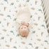 2 Pack, 52"x28" Konssy Muslin Crib Sheets for Boys, Soft Cotton Neutral Baby Sheets for Standard Crib Mattress (Dino