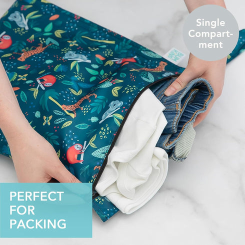 Packing Bumkins Waterproof Wet Bag for Baby, Travel, Swim Suit, Cloth Diapers, Pump Parts, Pool, Beach, Gym Clothes