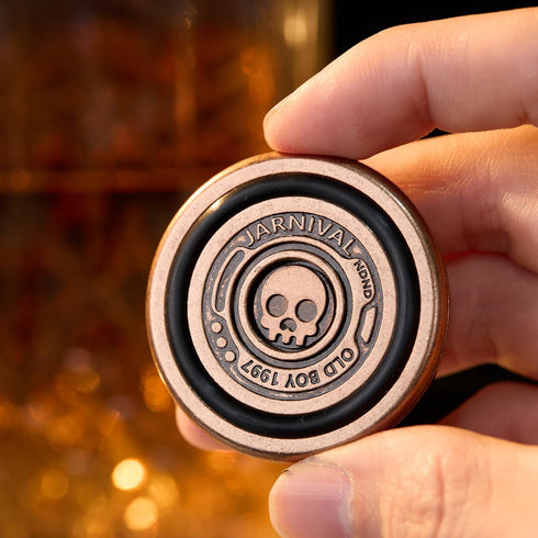 Premium Carnival Pocket Roulette Spinner - Adult Fidget Toy in Neo & Red-Copper