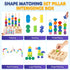 Montessori Educational Wooden Toys for Toddler 3-5 Years - Lacing Beads, Stacking Blocks, Shape Sorting Gifts for Kids
