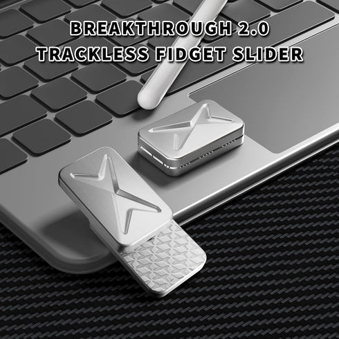 2.0) Mountain Fidget Slider, Trackless Design for Fancy Tricks, EDC Fidget Toys Adults Stress Relief Toy for Keep Focus
