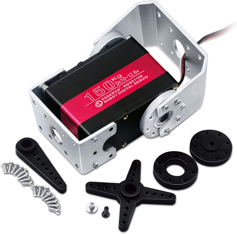ANNIMOS 150KG Robot Servo Motor 12V High Voltage High Torque Steel Gear Large