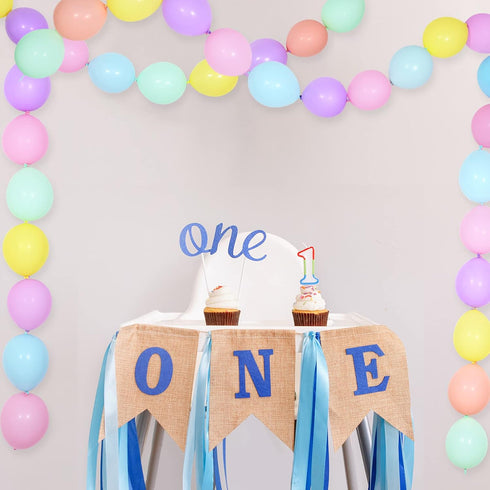 100 Pcs Macaron Link Balloons 10 Inch Latex for Birthday, Mother's Day, Gender Reveal, Wedding, Graduation Decoration