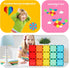 Gemmicc 136 Kids,3D Set 2 Magnetic Tiles, Deluxe PCS Building Blocks Magnet Toys for Magnet Puzzles Stacking Blocks
