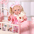 5-Piece Set 17-22 Inch 3+ BABESIDE Reborn Baby Doll Clothes Fits Dolls with Floral Dress, Headband, Coat, Baby Doll