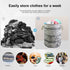 Mziart Large Unique Tree Stump Laundry Basket Bag, Collapsible Waterproof Hamper with Rope Handles, Stylish Storage Bin