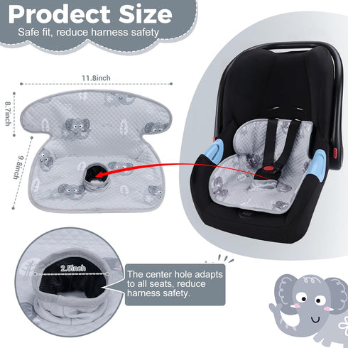 2PC) Piddle Pad - Car Seat Potty Training Protector- Waterproof Car Seat Liner with Anti-Slip Backing, Machine Washable
