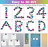 24pcs Rainbow Large Fridge Magnets - Irregular Polished Magnetic Stones for Home Kitchen Refrigerator Decorations