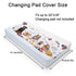 Independence Day Dogs American Flags Changing Pad Covers July 4th Dogs Diaper Change Table Sheets for Boys Girls Dogs Lovers Gift Soft Stretchy Fitted Diaper Changing Table Mats Cover 32''x16''