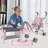 Set deAO Baby Doll Stroller Crib Bed Nursery Role Play Baby Doll with Accessories and Play Mat,Travel