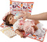 7 Set 17-22 Inch Set, BABESIDE Pcs Reborn Doll Accessories for Dolls, Feeding and Care Including Diaper Bag, Great