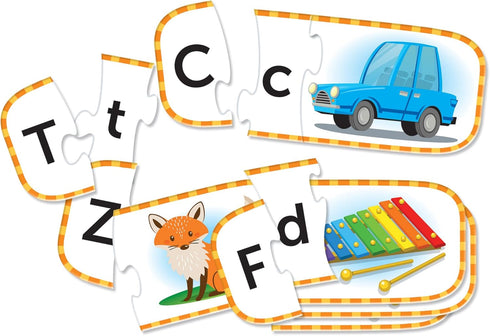 Learning Resources - Alphabet Puzzle Cards - Kindergarten Readiness, Self-Correcting Puzzles, Ages 4+