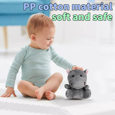 12 Pack 4.5 Inch Small Stuffed Animals Bulk, Mini Plush Toys, Treasure Box Toys for Classroom, Party Favors for Kids