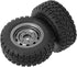 RC Off Road Tires, 2Pcs 82mm Rubber Tires for 1/16 RC Car Spare Part SCY 16103