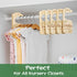 Closet Set 8 24 Baby Dividers for Clothes Organizer - of Beautiful Wooden Double-Sided Baby Clothes Size Hanger