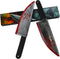 Knife Prop Halloween Butcher Fake Knife - 2 Pack Classic Horror Movie Cosplay Rubber Props for Halloween