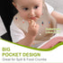 Accmor Silicone Baby Bibs, Waterproof Soft Bibs for Baby Girls Boys Feeding Eating, Silicone Baby Bibs with Large