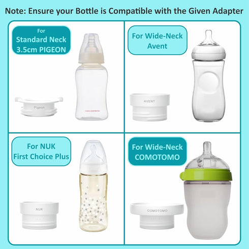 MUMBEE 4 Settings Portable Bottle Warmer for Travel with Fast Heat & Burn Protection, Leak-Proof & Safe Rechargeable