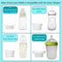 MUMBEE 4 Settings Portable Bottle Warmer for Travel with Fast Heat & Burn Protection, Leak-Proof & Safe Rechargeable