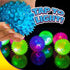 (12 Pack) 695-12p JA-RU Light Up Spiky Balls for Kids Light Up Bouncy Balls, Spiky Fidget Toys, Sensory Bin Filler
