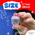 Capsule Vending Machine Translucent Acorn Capsules, Empty 50 pcs 1.1 inch for Gumball Machine Refill