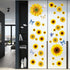 Sunflower Wall Stickers with 3D Butterfly, Removable Yellow Flower Wall Decals, Waterproof Mural for Nursery Kids