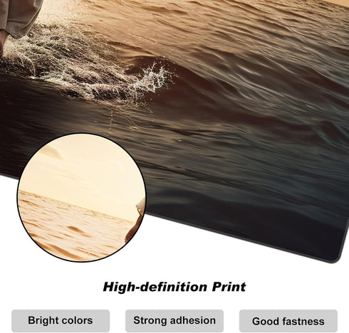 MTG Playmat 27.5" x 15.74" for TCG, Non-Slip Rubber Base Commander Playmat HD Cover for Magic The Gathering