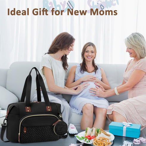 Tenot Diaper Bag Tote with Pacifier Case, Large Tote for Women, Cute Hospital Baby Diaper Bag