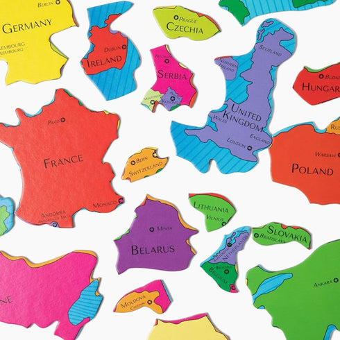 58 6-9, GeoToys GeoPuzzle, Europe Jigsaw Puzzles, Pc Geography Game & Map Puzzle, Educational Games & Kids Learning