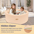 35.4" HARBOLLE Soft Fleece Ball Pit & Playpen for Toddlers & Babies, Indoor/Outdoor Kids Foam Play Center, for Boys