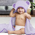 ELSVIN Set 2 30 30 Inch 400 of Hooded Baby Towels Purple and Pink Luxurious, Large and Super Absorbent x Soft