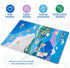Montessori Land and Water Map with 25 Wooden Animals, Educational Geography and Zoology Mat for Kids 4-8