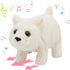 Hopearl Walking Polar Bear Interactive Electronic Pet Plush Toy with Sounds and Movements, 9''