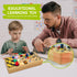 TenFans Wooden Montessori Busy Board with LED Light Switch, Sensory Toy for Toddlers 3+ Year Olds
