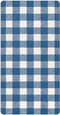 CZXW Navy Blue Checkered Crib Sheets Fitted 52" x 28" Natural Cotton Soft