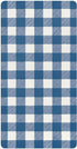CZXW Navy Blue Checkered Crib Sheets Fitted 52" x 28" Natural Cotton Soft