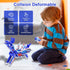 vixiwi 2 1 3-6, Magnetic Transforming Dinosaur Car Toys, in Collision Transform Robot Cars for Boys Girls Ages Toddler