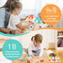LXDHSRTA 3+ Counting Montessori Math & Spelling Learning Toys for Kids Years -Wooden Number Blocks, ABC Letter Matching