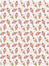 Jynexis 52x28 Ice Cream Cherry White Pattern Baby Crib Sheets, Cotton Fitted Crib Sheet, Soft Breathable, Fits Standard