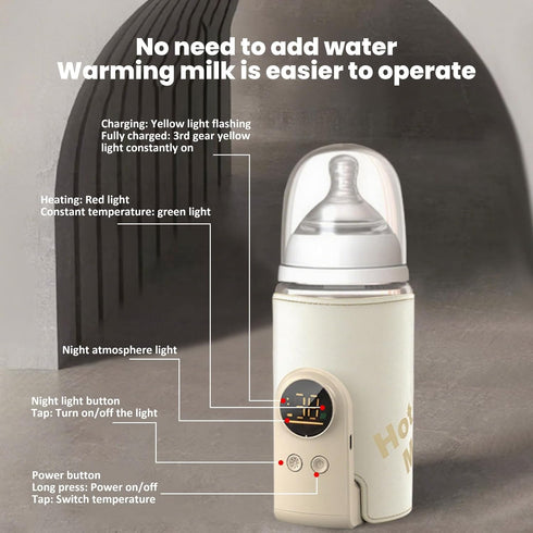 Generic Bottle Warmer for Travel Fast Heating & Precise Temperature Control Baby Bottle Warmer with LCD Display