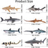 Toymany 8PCS Shark Toys Figurines - Realistic Sea Creatures for Kids 3-12, Ocean Sea Animal Cake Topper Educational