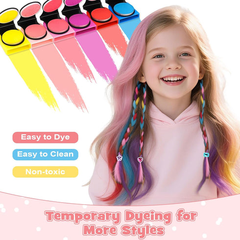 51 Dreamon Pcs Hair Styling Tools - Hair Gem Stamper Kit and Automatic Hair Braider - Bling Hair Jewels for Girl