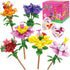 PARSUP 30PCS Valentines Day Gifts for Kids, 6 Different Artificial Flower Building