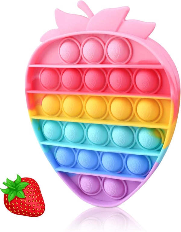 Woplagyreat Bubble Fidget Sensory Toys,Cute Push Silicone Squeeze Toy for Autism Anxiety Stress